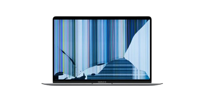 Pantalla de MacBook rota