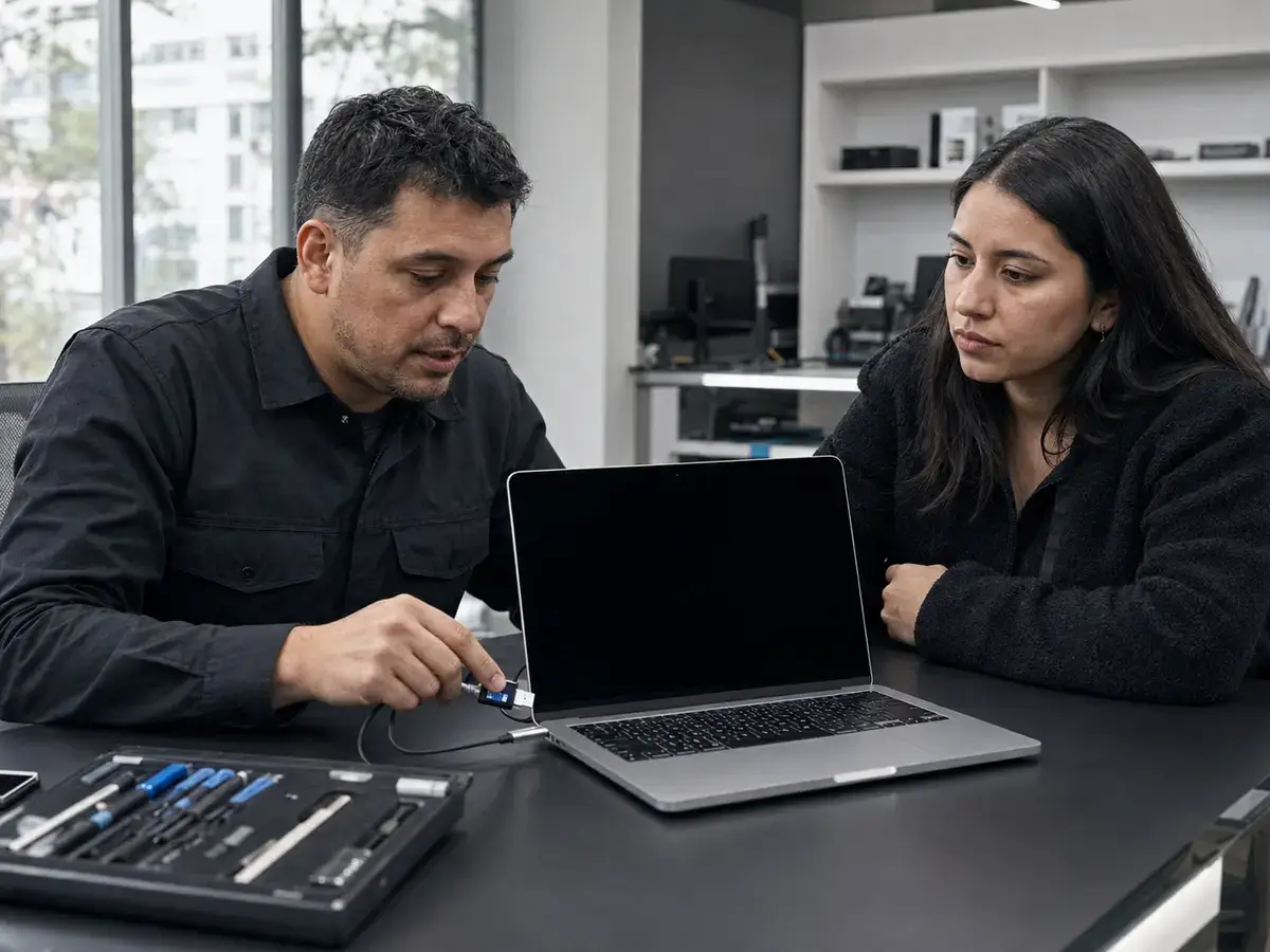Diagnóstico de un MacBook que no enciende