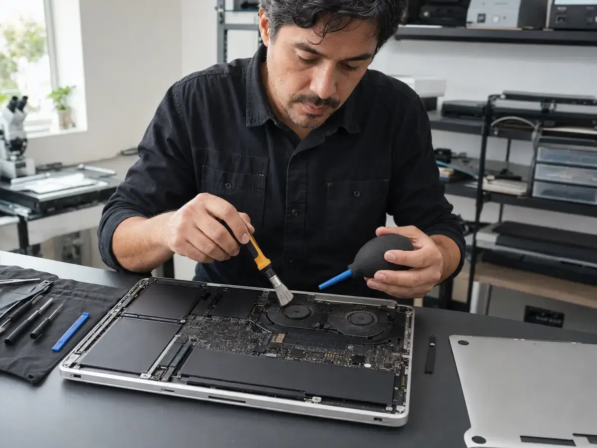 Mantención térmica interna de un MacBook