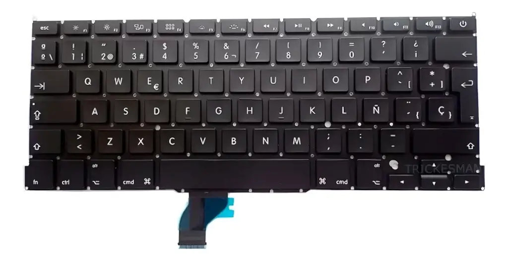 Teclado español para MacBook preparado para su instalación